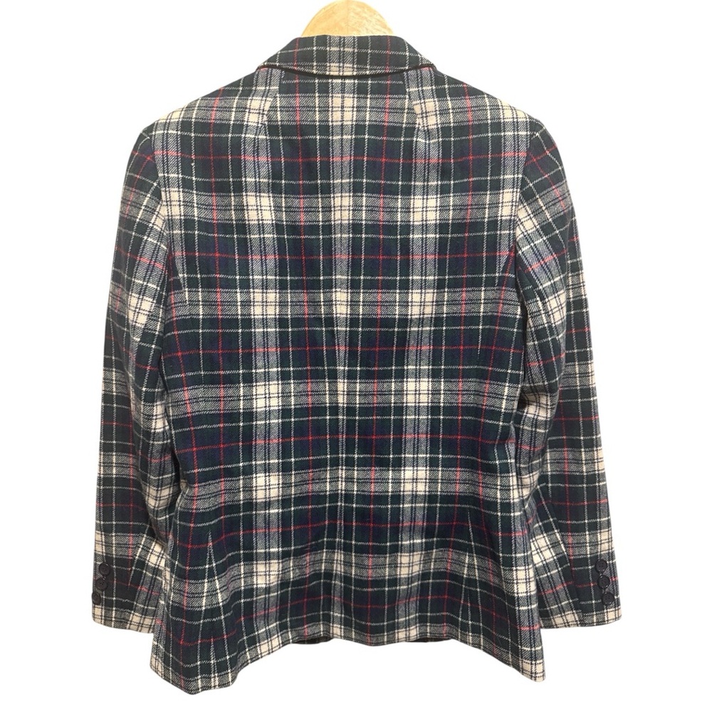 Classic Vintage Pendleton Plaid Wool Blazer, Size 12 - Picture 2 of 11